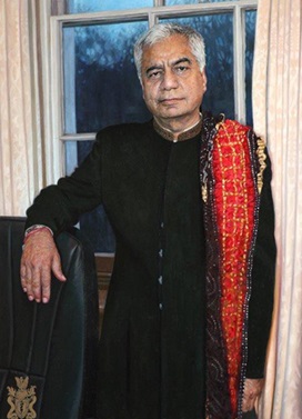 Professor Dinesh Bhugra, by artist Mark Roscoe
