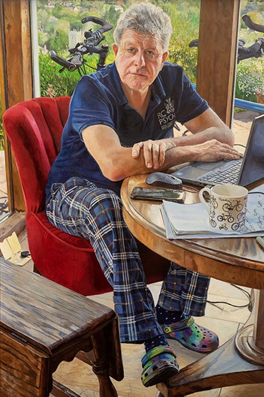 Dr Adrian James portrait painting