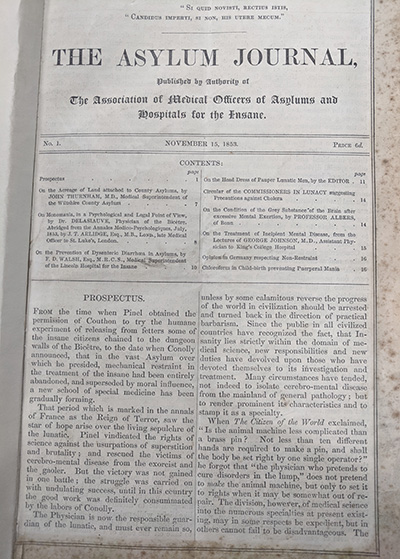 The Asylum Journal The Asylum Journal
