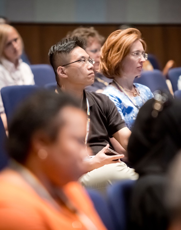 Two people sitting down
