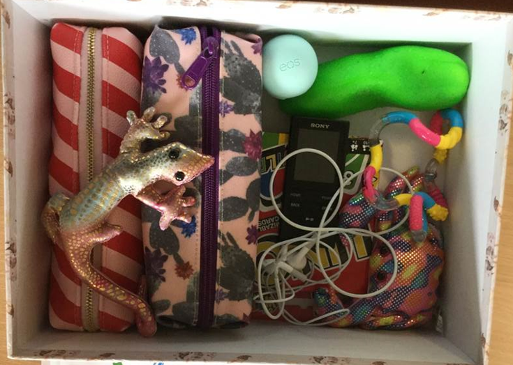 Example of patient's 'calm box'