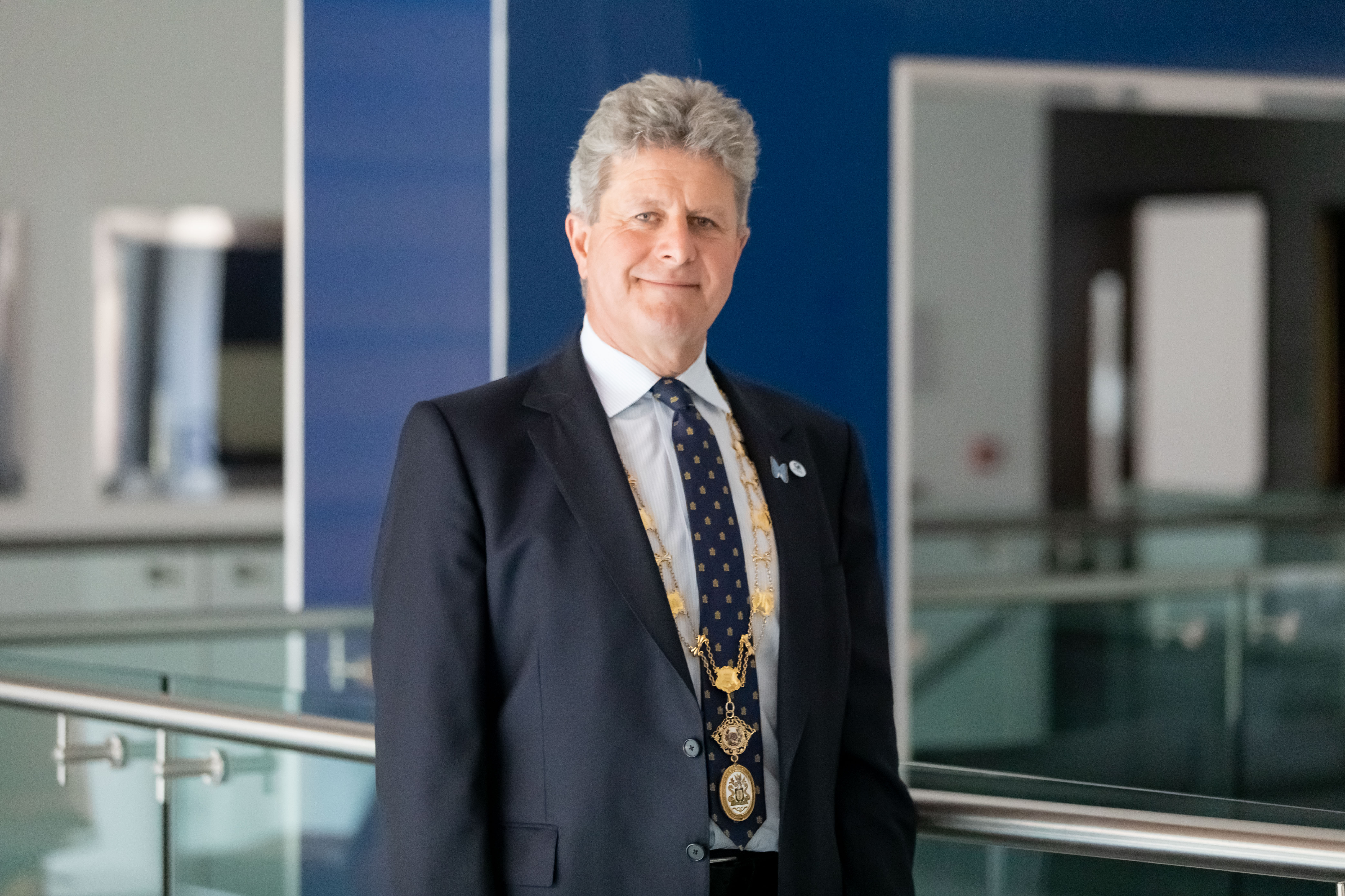 President Adrian James in 2020