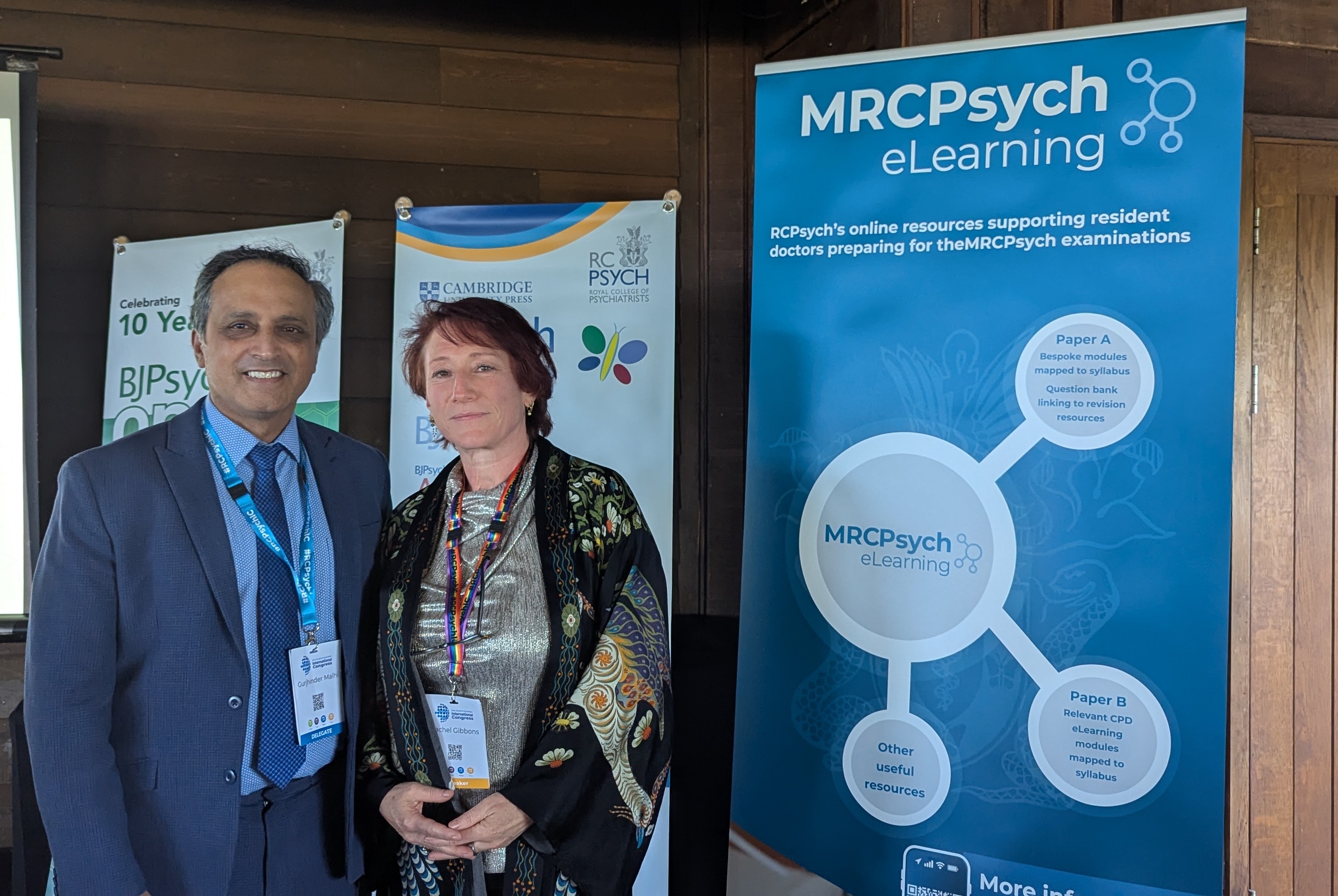 Professor Gin Malhi with Dr Rachel Gibbons, who won one of the awards