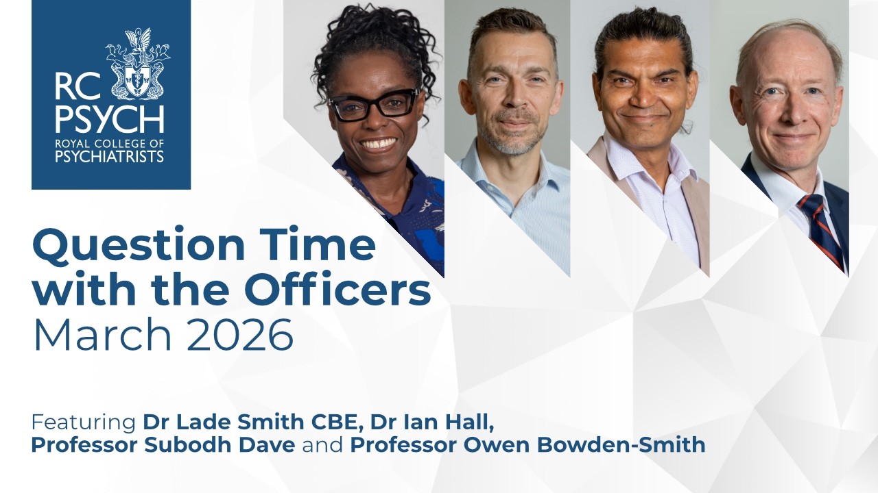 Question Time with the Officers - February 2026, featuring Dr Lade Smith CBE, Dr Ian Hall, and Professor Subodh Dave