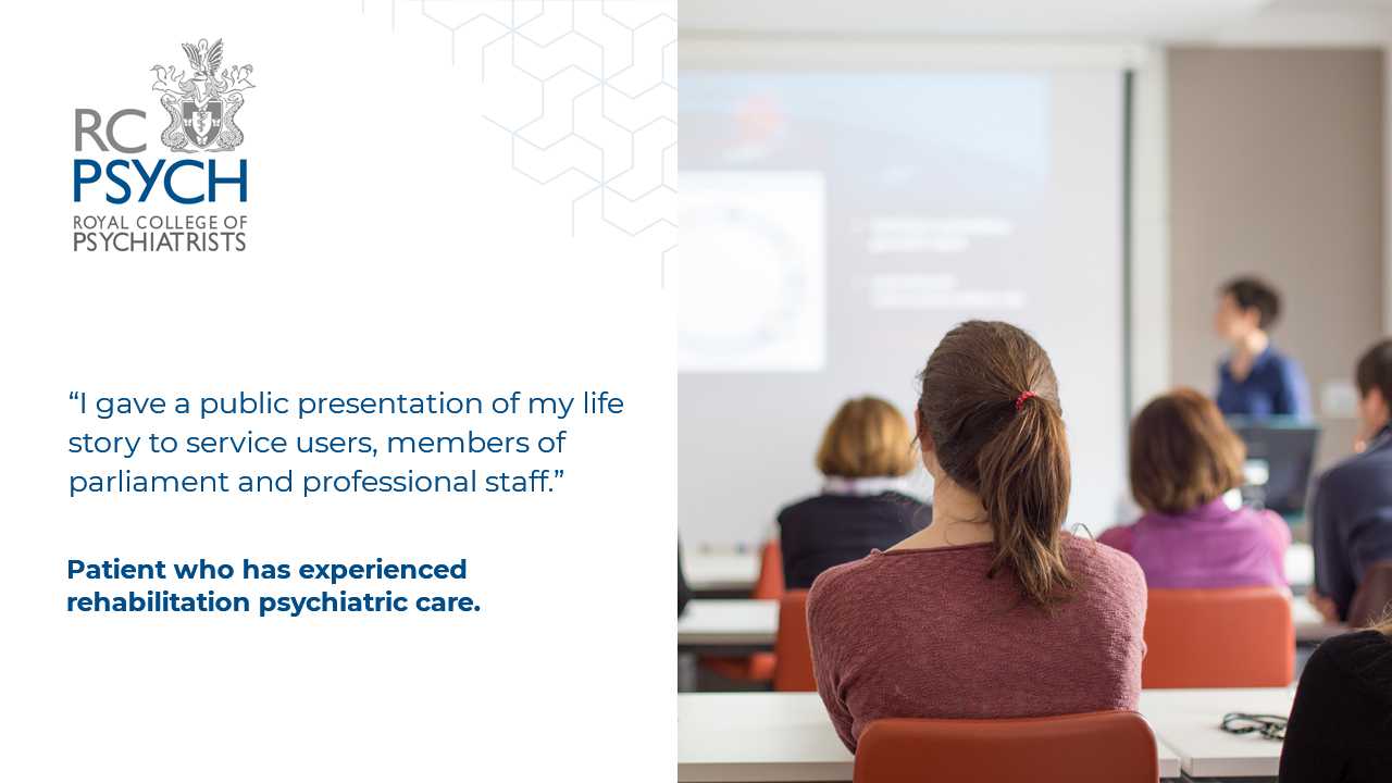 Coproduction - I gave a public presentation