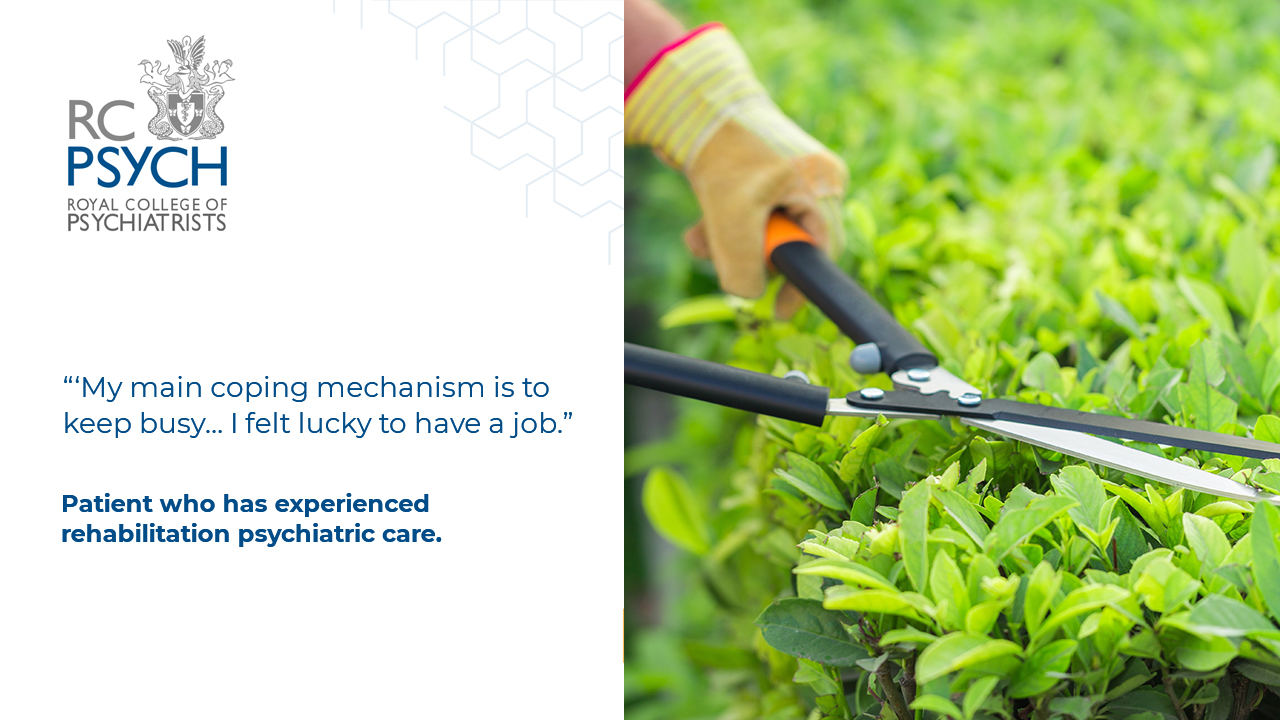 Supported - having a job