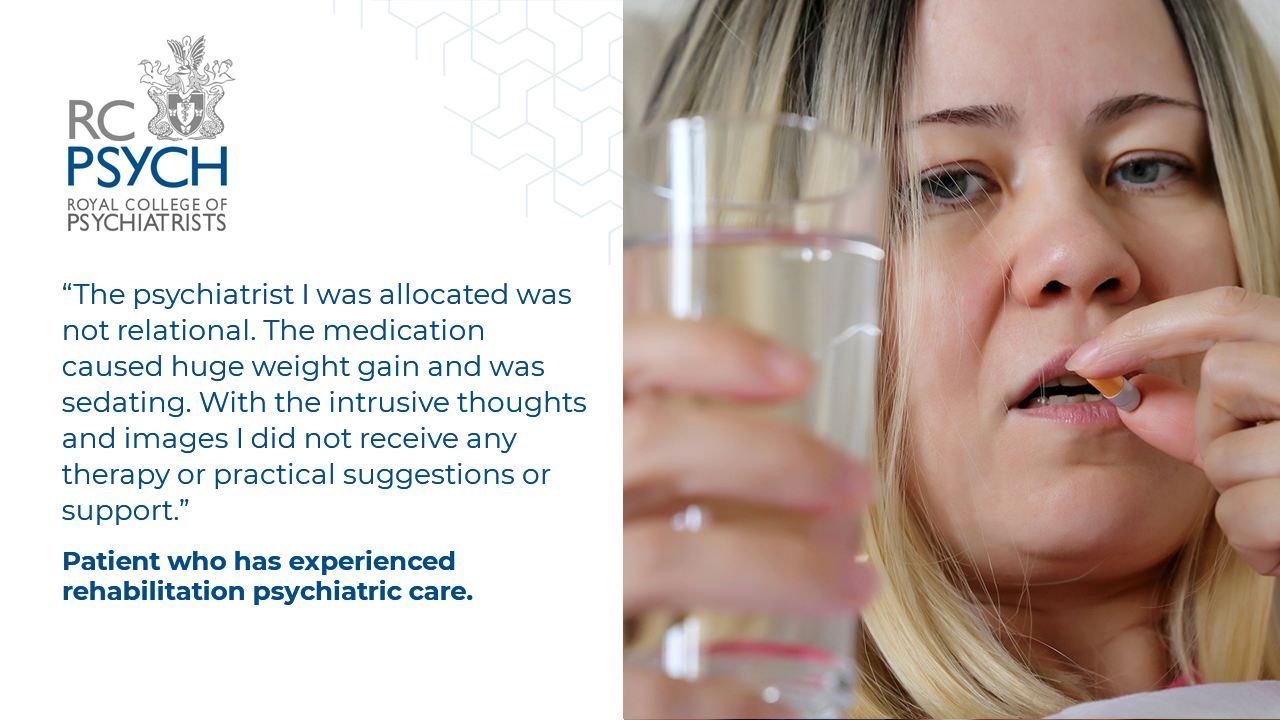 Lengthy admissions - medication caused weight gain