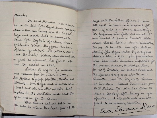 Gaskell Club minute book