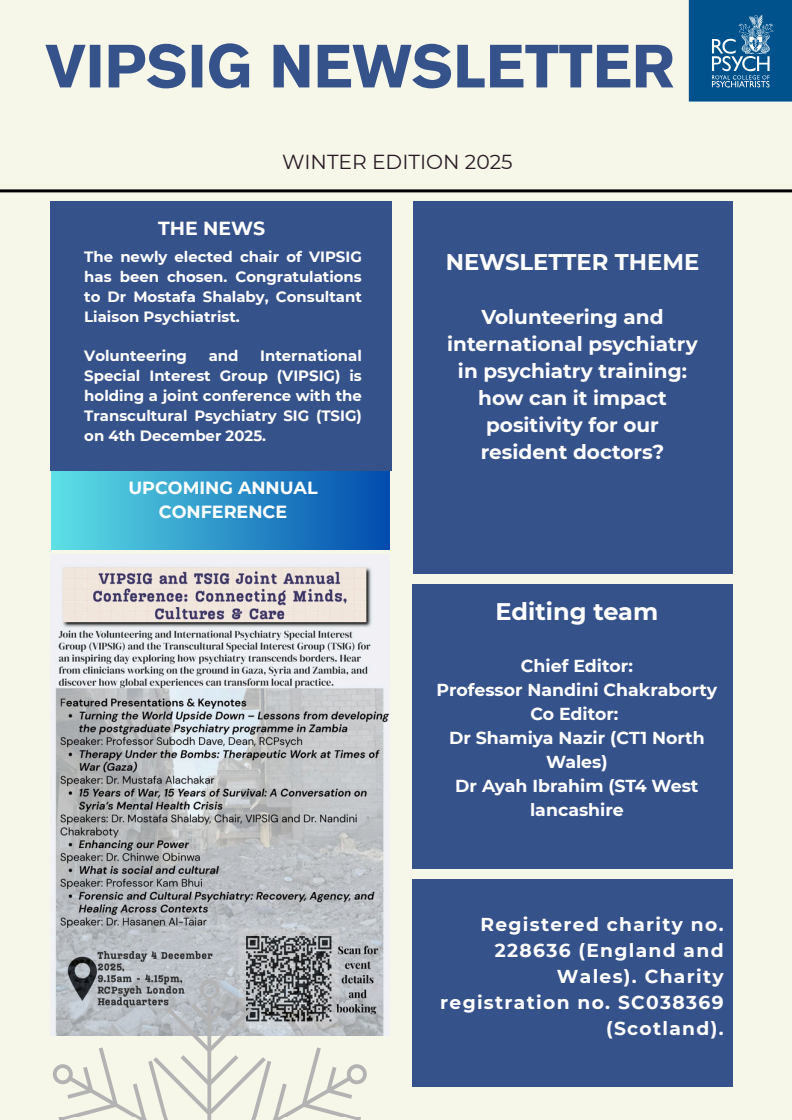 VIPSIG Newsletter - Winter 2025