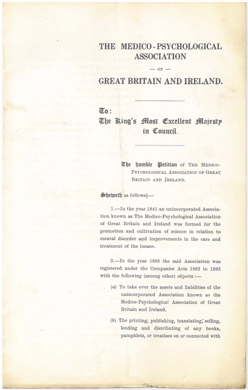 Colour scan of a document with a closely printed block of text on the right side.