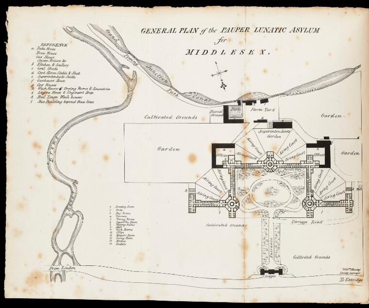 Frontispiece from: A treatise on the nature, symptoms, causes, and treatment of insanity by Sir William Charles Ellis, 1838.  (Public Domain), Wellcome Collection