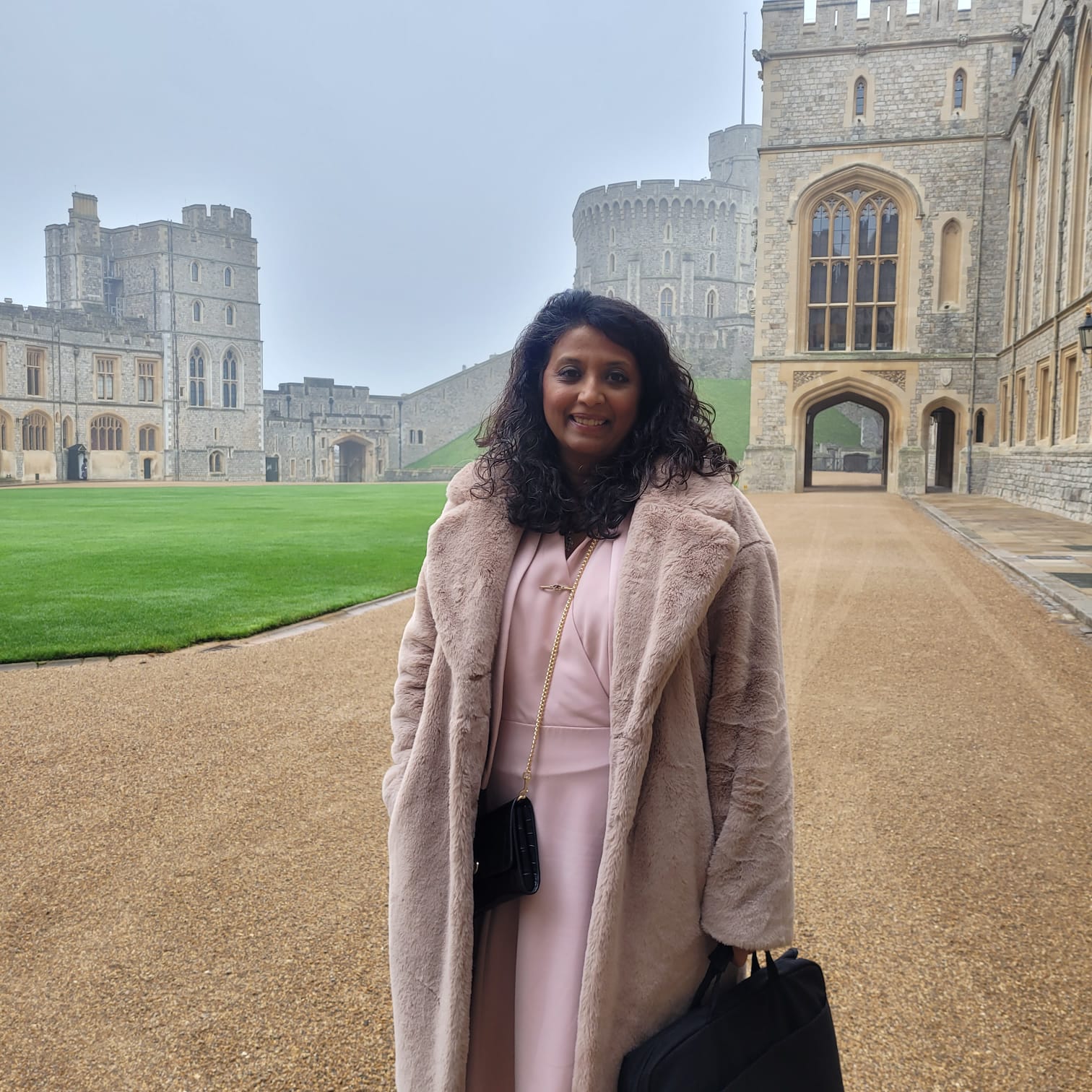 Trudi Seneviratne outside Windsor Castle